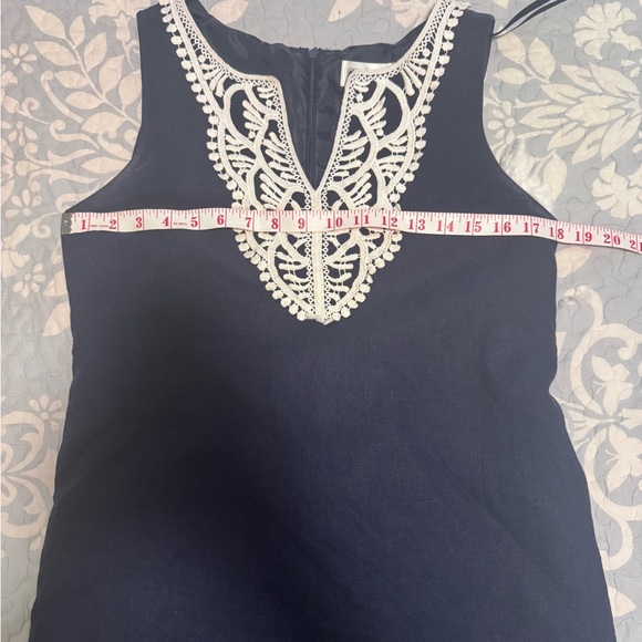 Blue Dress with Lace Details - Picture 7 of 8